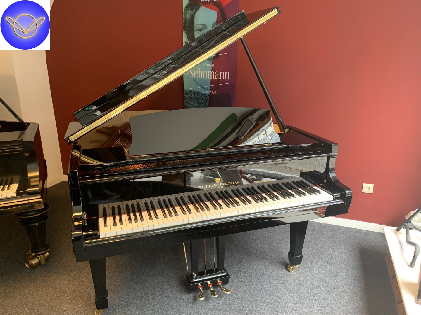 Grotrian-Steinweg Wilhelm Grotrian 165 von 2023 in Schwarz glänzend